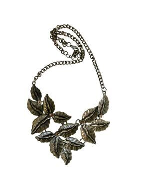 Dark Fairy renaissance necklace metal rhinestones unique costume ren faire gift